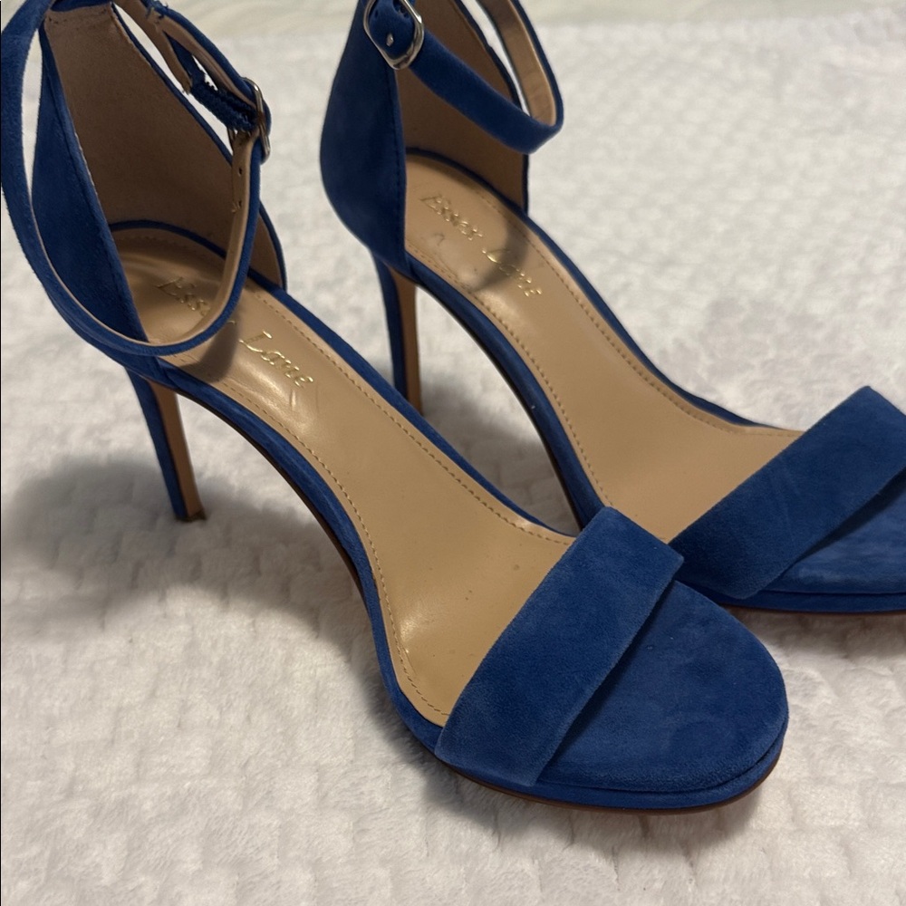 Essex Lane Adinan Royal Blue Suede Heels